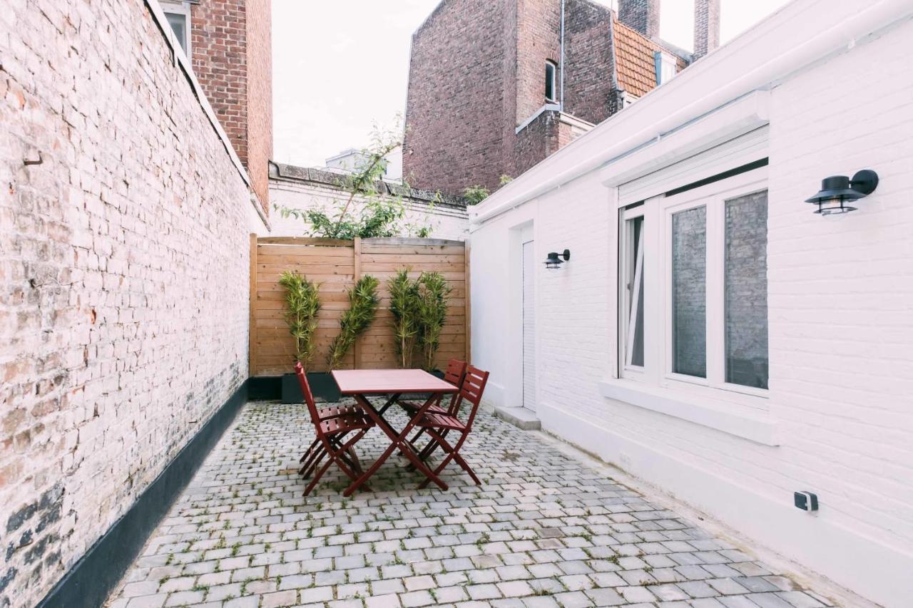 Charming Apartment With Terrace In Lille Exterior foto